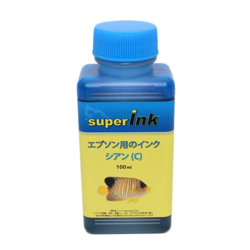 エプソン　ＥＰＳＯＮ　　IC6CL50  ic50エプソン（EPSON）用 シアン（染料）詰め替え 互換インク superInk 100ml｜standardcolor｜02