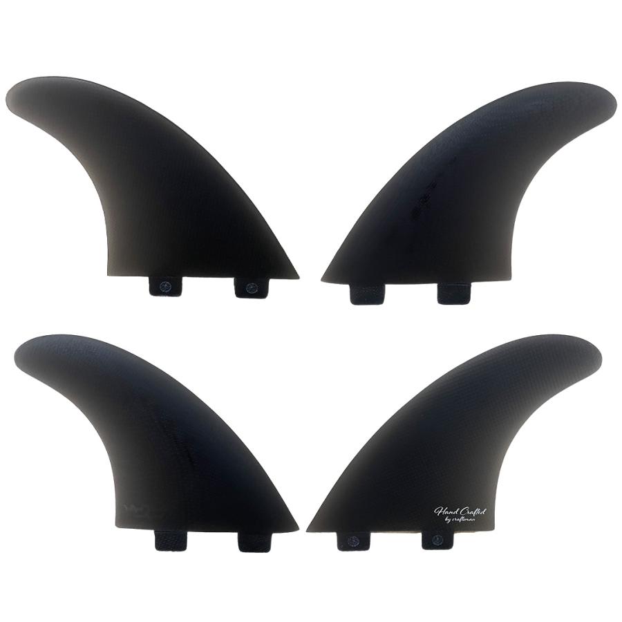 CRAFTSMAN FIN クラフトマン Quad Fins SS FCS Smoke Whiterogo