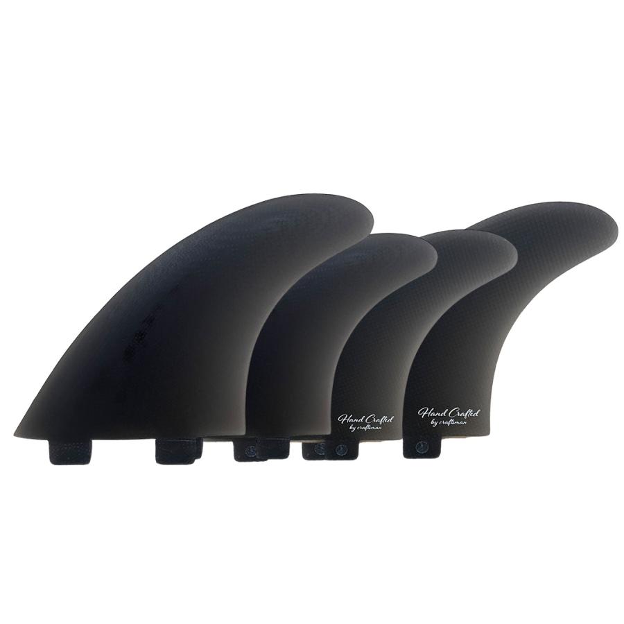 STANDARD FINクワッド箱無しサーフボードフィン 4枚セット フィン クワッドフィン CRAFTSMAN FIN SS QUAD FCS Smoke 4本SET