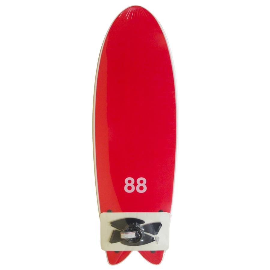 【説明欄の条件で最大30%OFF！& 店舗受取で送料無料！】88 / Quad Fish 5`8 White x Red Quad Fin surfboards ソフトボード｜standardstore｜03