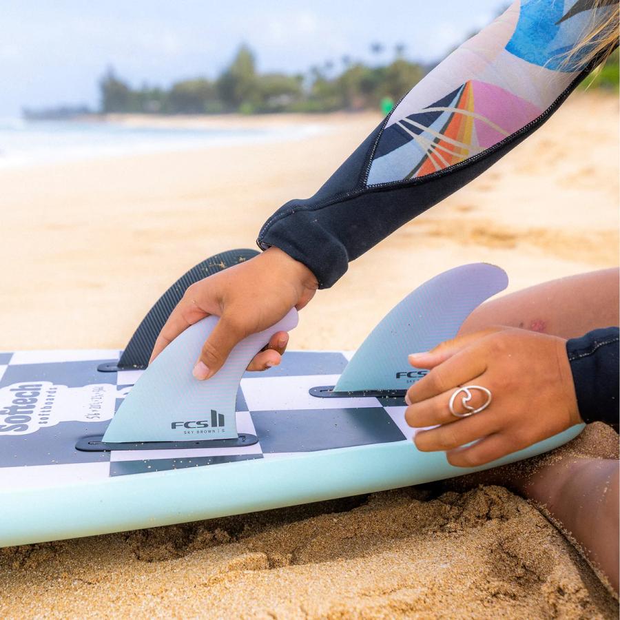 FCS fcs2 フィン トライフィン FCS2 SKY BROWN TRI FIN SET S