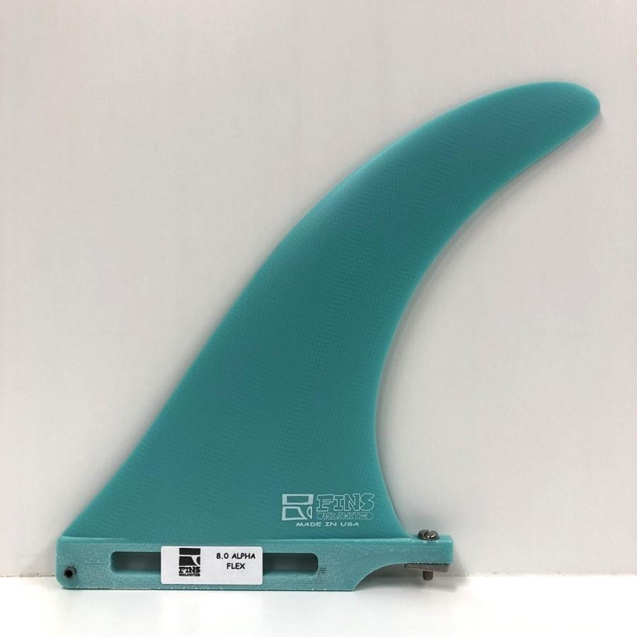 【条件付き！表示価格から更に5%OFF & 送料無料】FINS UNLIMITED / FU FIN ALPHA FLEX 8.0" ロングボード ミッドレングス センターフィン 10カラー｜standardstore｜08