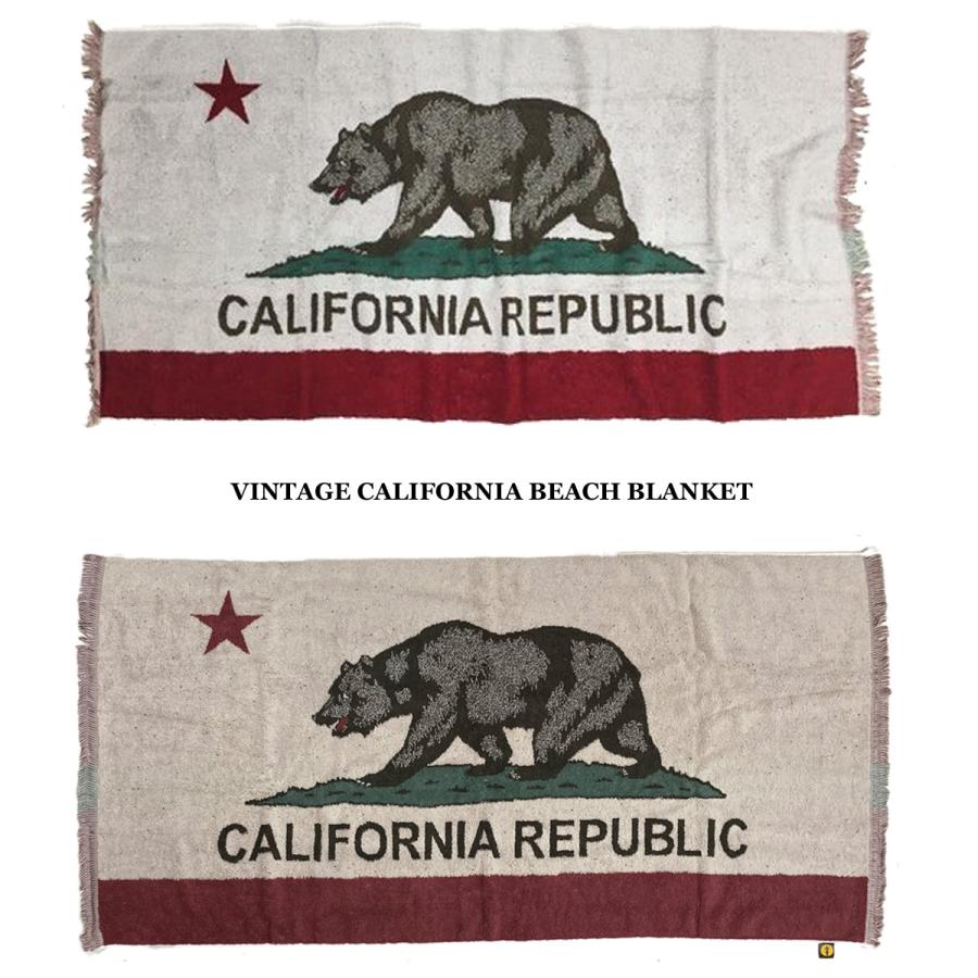VINTAGE CALIFORNIA BEACH BLANKET 今治タオル 2カラー BEAR