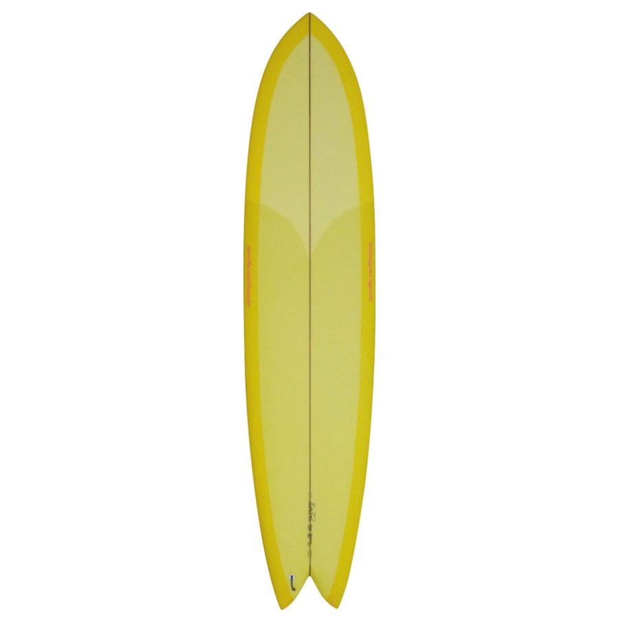 今季ブランドWOODIN KING FISH ミッドレングス サーフボード オルタナティブ カリフォルニア 7`11 YELLOW Future フィッシュ ツイン サーフボード イオカ 加藤紀子 JR東日本VIEWカード イオカード K0004-0052