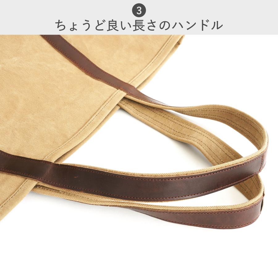 公式ストア トートバッグ アーツアンドクラフツ ARTS&CRAFTS AGING CANVAS BASIC TOTE ベーシックトート メンズ レディース 帆布 A4 大きめ 牛革の画像