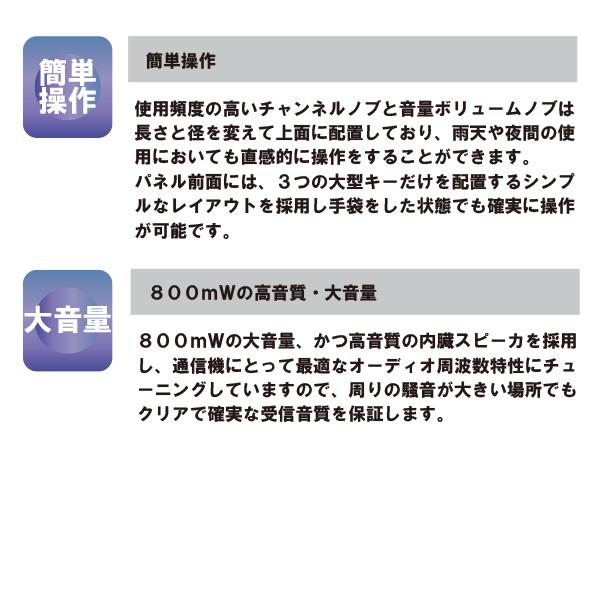 インカム　スタンダード 八重洲無線　SR730　新制度適合機 デジタル82チャンネル対応　351MHz帯デジタル簡易無線(登録局)　無線機 | 八重洲無線 | 09