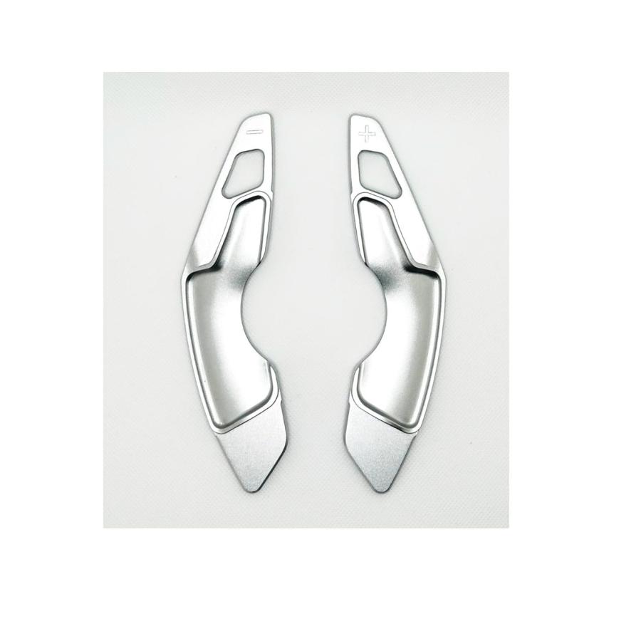 EVOGEAR 社外品 LEXUS 専用 パドルシフトカバー ステアリング パドル シフト エクステンション アクセサリー カスタム パーツ (銀)