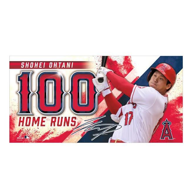 大谷翔平 MLB 通算 100号 ホームラン記念 ビーチタオル 大谷選手 AL アメリカンリーグ 記念グッズ 記念品 野球 MLB メジャーリーグ  ロサンゼルス・エンゼルス :let-let1251:スタンドイン甲子園 - 通販 - Yahoo!ショッピング