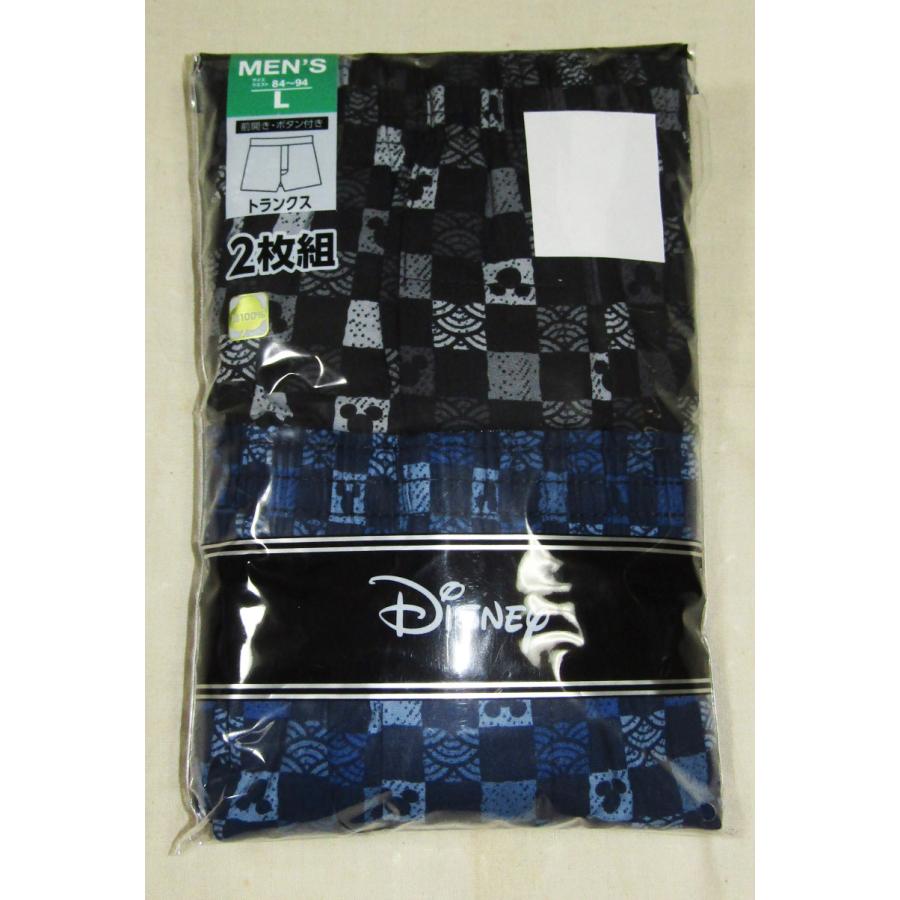 メンズトランクス　ディズニー　ミッキーマウス  S格子柄　２枚組1セット |  | 01