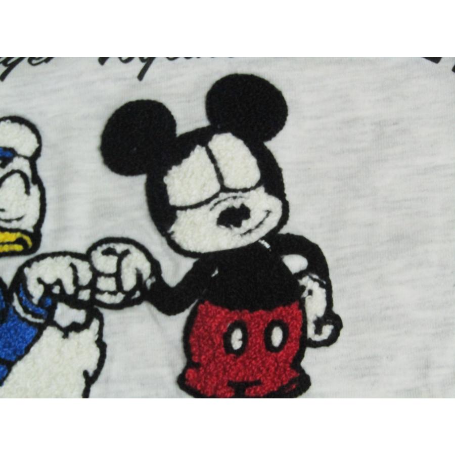 ディズニーミッキーマウス刺繍Tシャツ 　杢ライトグレー |  | 02