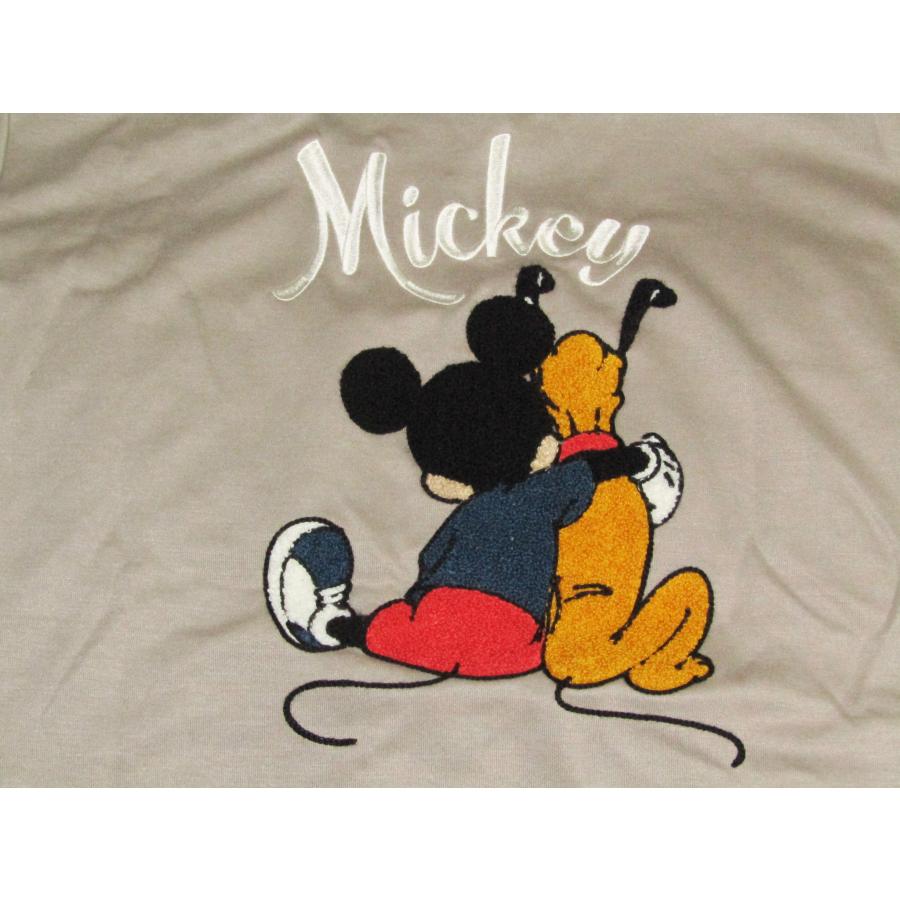 ディズニーミッキーマウス刺繍Tシャツ 　カーキ |  | 01