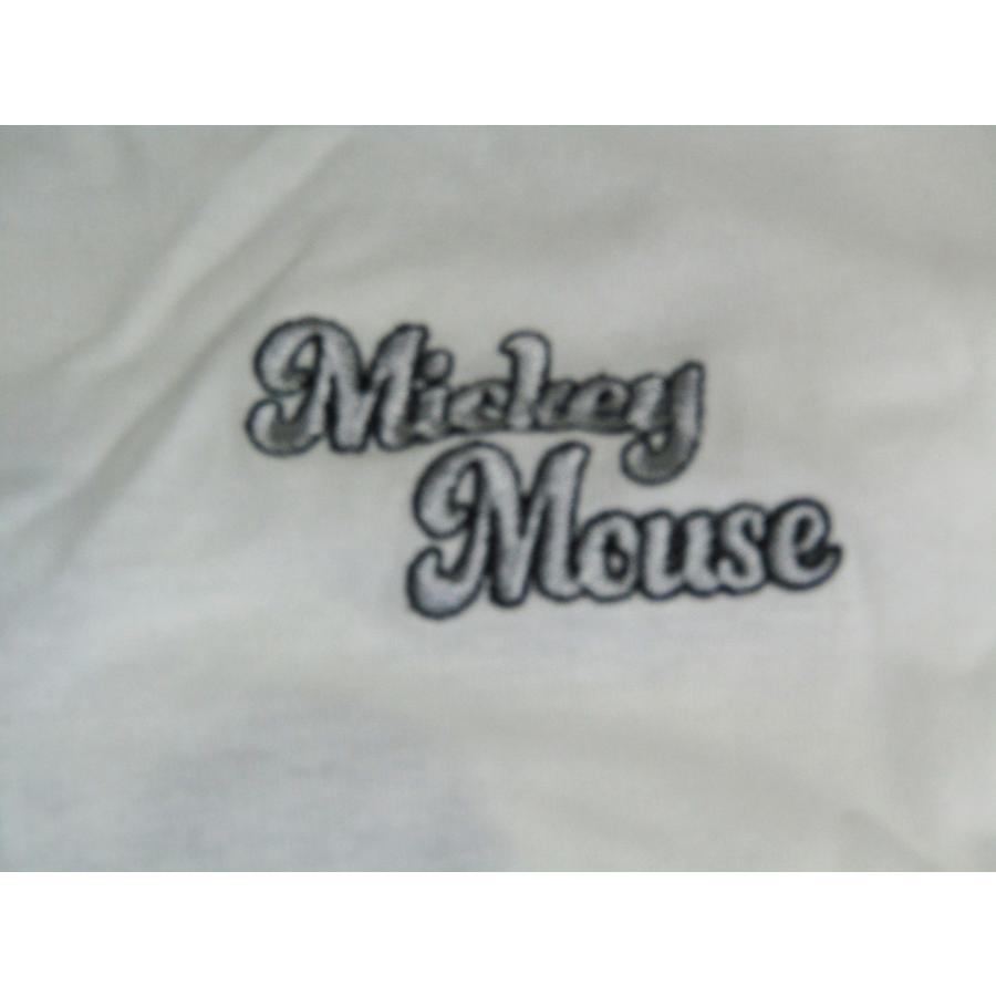 ディズニーミッキーマウス刺繍Tシャツオフ 白 |  | 04
