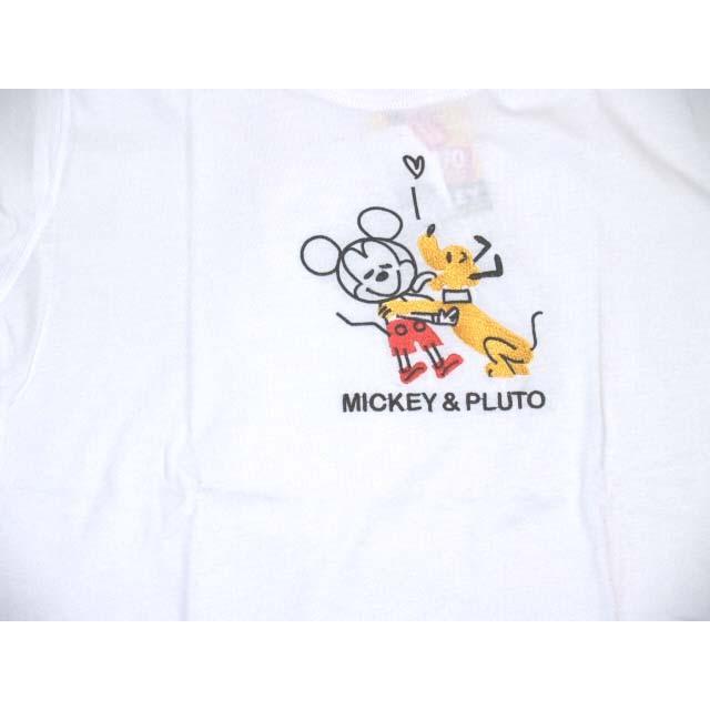 ミッキーマウス　刺繍Tシャツ　3　白 |  | 01