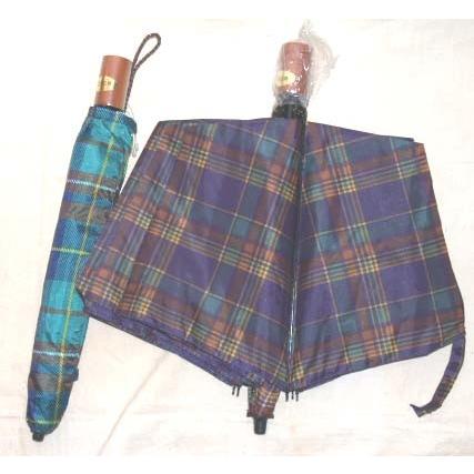 雨天用折りたたみ傘チェック柄 1本 　赤　　グリーン　　紺 |  | 04