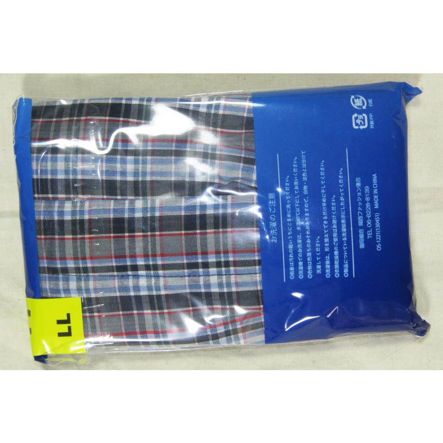 メンズ　トランクスチェック ２枚組１セット　　柄色おまかせ |  | 10