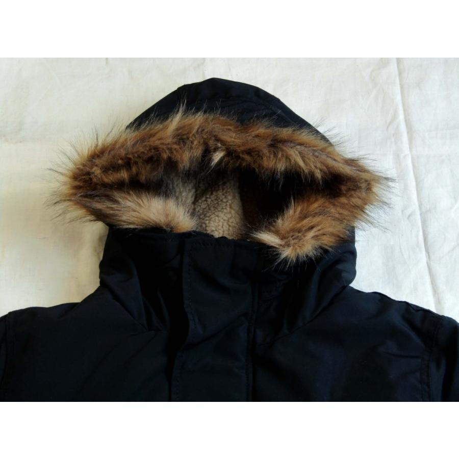 GAPミリタリーファー付きフードジャケット　　黒　 | GAP | 01