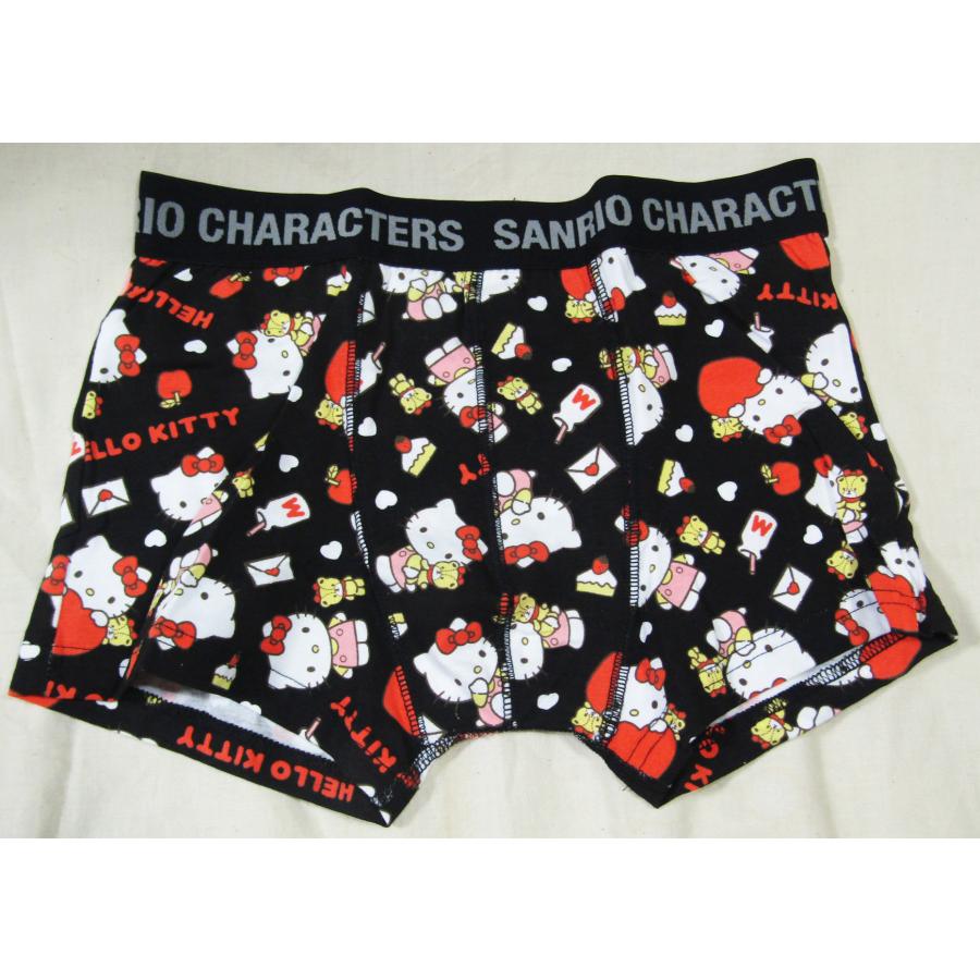 メンズボクサーブリーフキティちゃん黒 | 