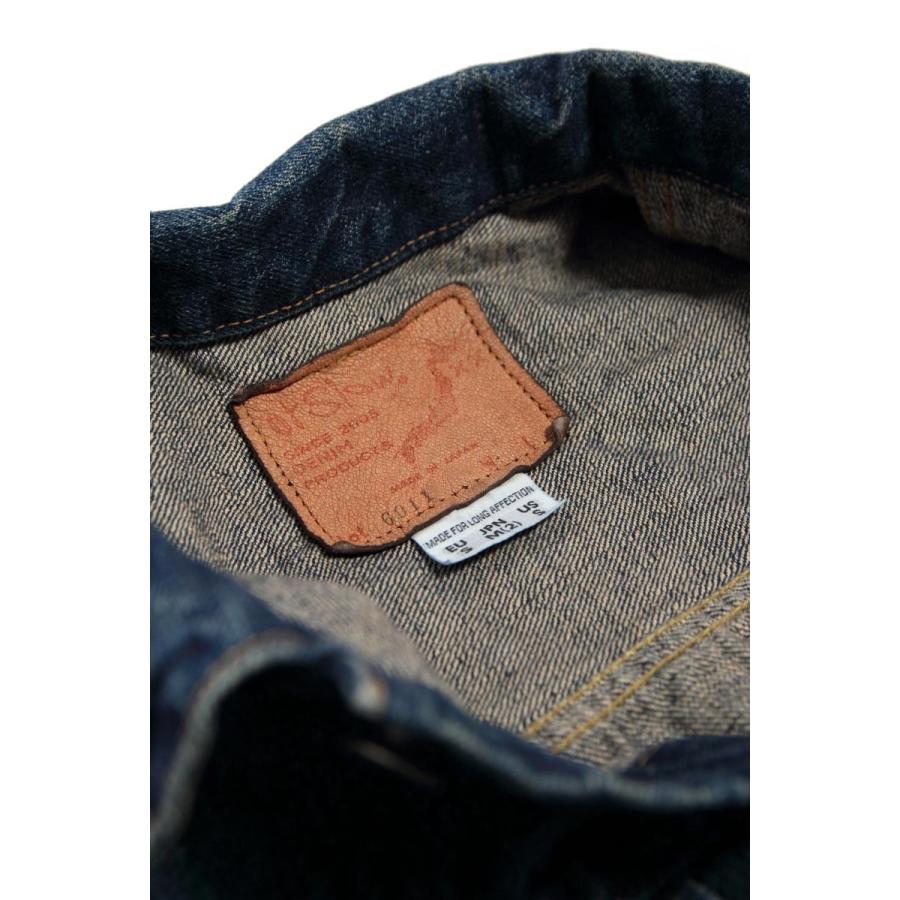 メンズ/orSlow/オアスロウ/TYPE1 PLEATED FRONT BLOUSE VINTAGE WASH/ヴィンテージウォッシュ 1st デニムジャケット/品番：03-6011の画像