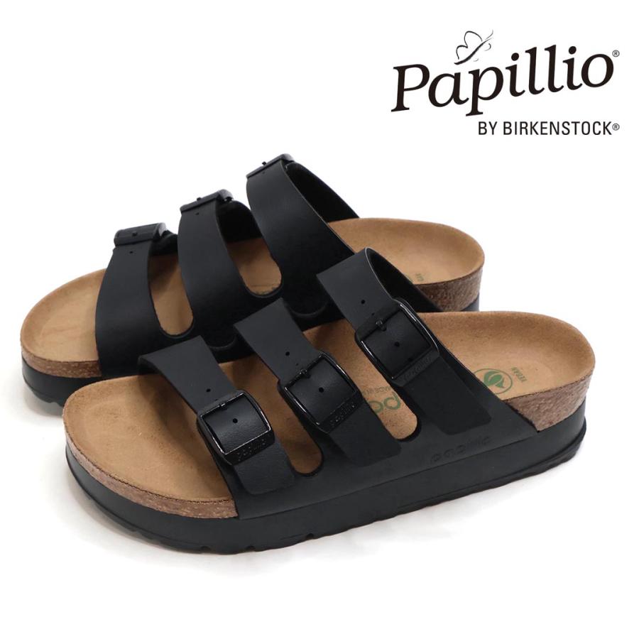 人気美品☆24㎝ ビルケンシュトック パピリオ 黒 サンダル BIRKENSTOCK