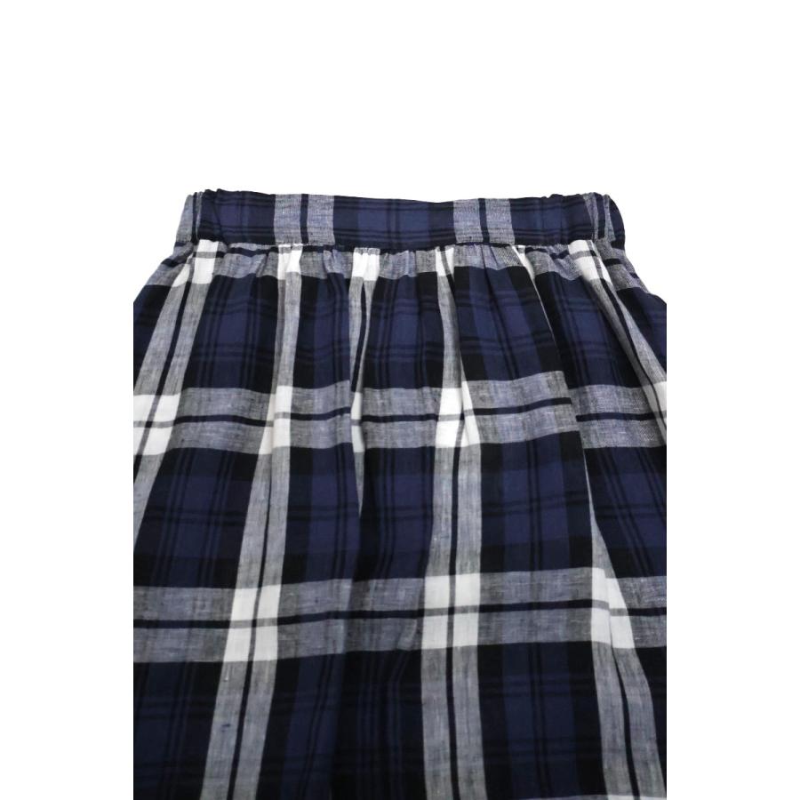 極美品】BEARDSLEY ギャザー ロング スカート Aライン チェック 極美品