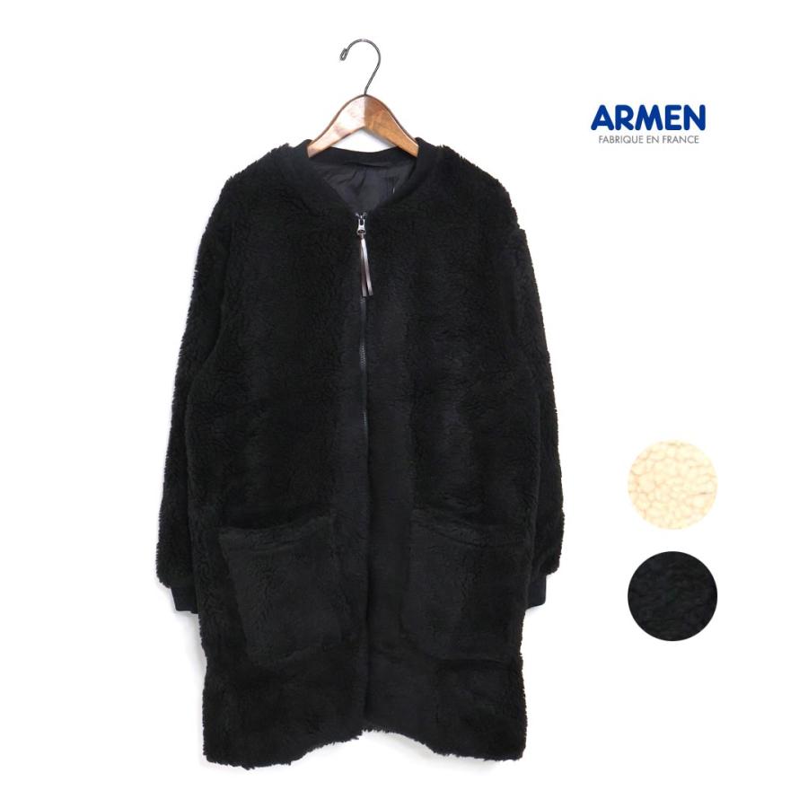 ARMEN（アーメン） ☆レディース ジップアップフリースリブカラー 