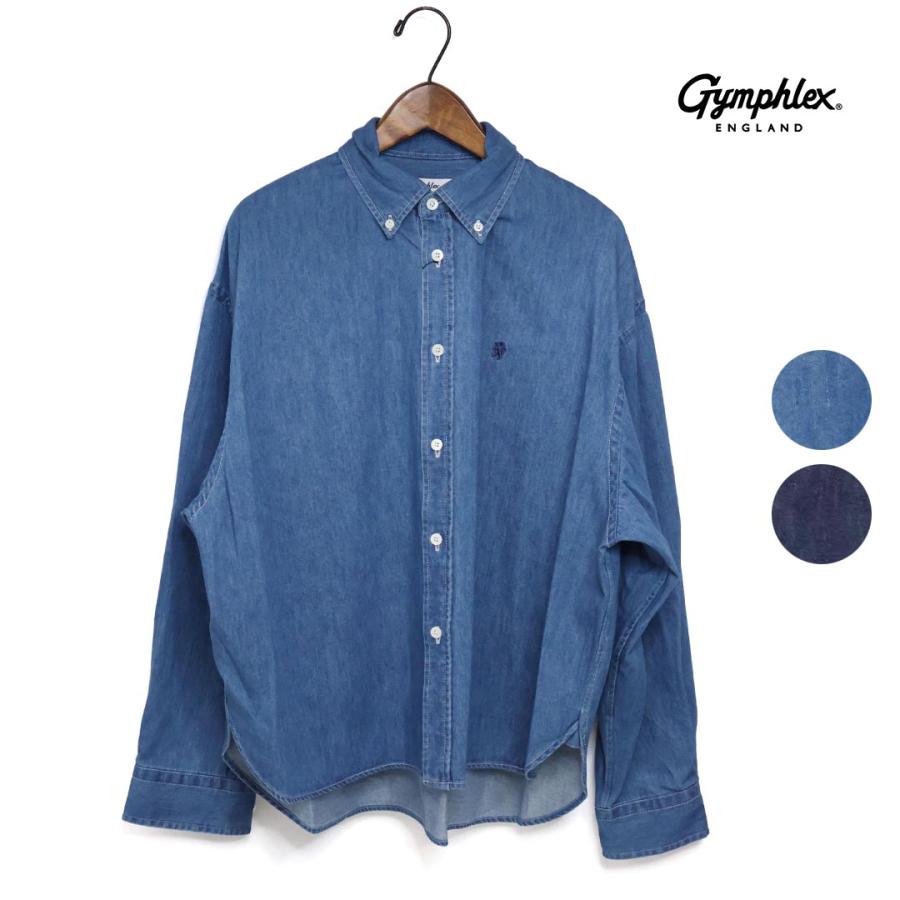 GYMPHLEX（ジムフレックス） レディース ショートデニム ボタンダウン