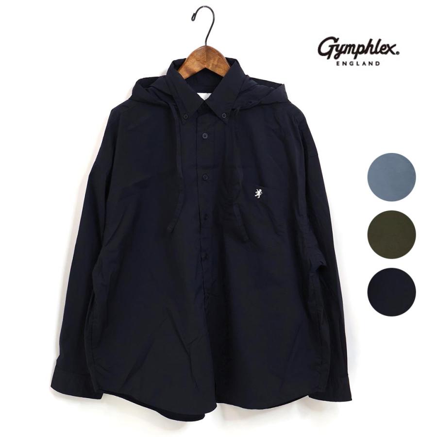 【定価18,480円】美品Gymphlexナイロン 2WAYシャツジャケット黒 GYMPHLEX（ジムフレックス） ☆レディース/Gymphlex/ジムフレックス