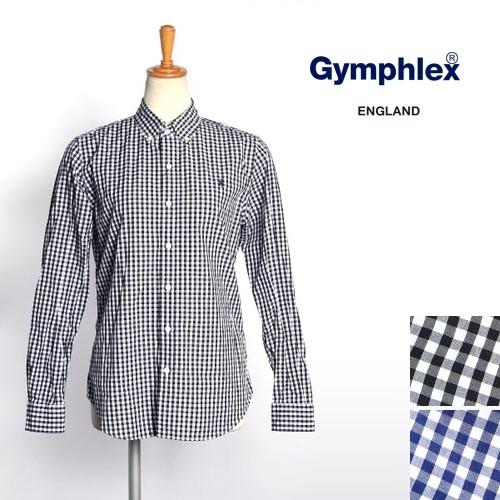 レディース/Gymphlex/ジムフレックス/ギンガムチェックB.Dシャツ/長袖