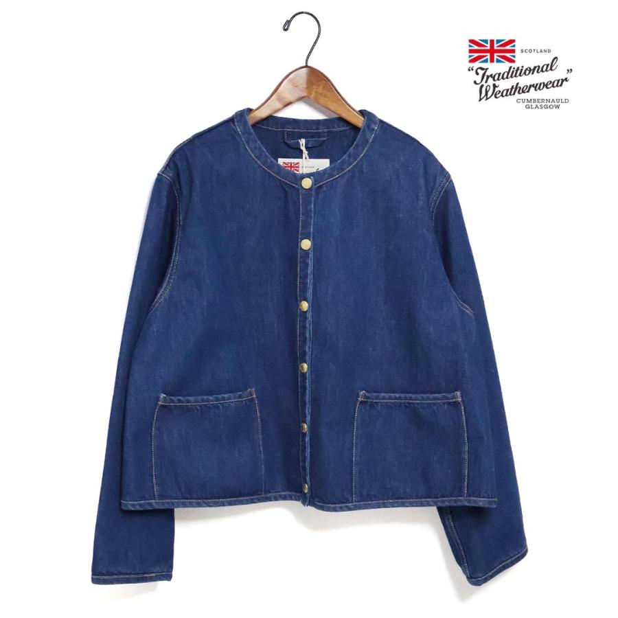 美品 トラディショナルウェザーウェア　アークリー Aライン デニムジャケット Traditional Weatherwear（トラディショナル ウェザーウェア