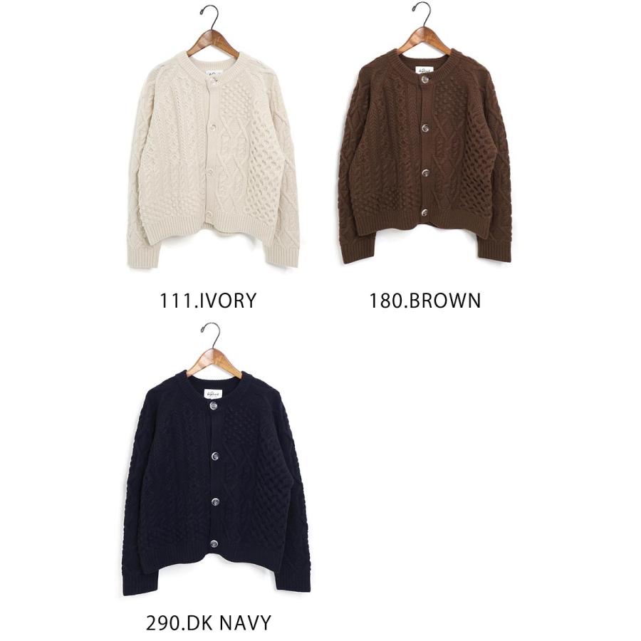 LE GLAZIK（ルグラジック） ☆レディース ケーブルニット クルーネック