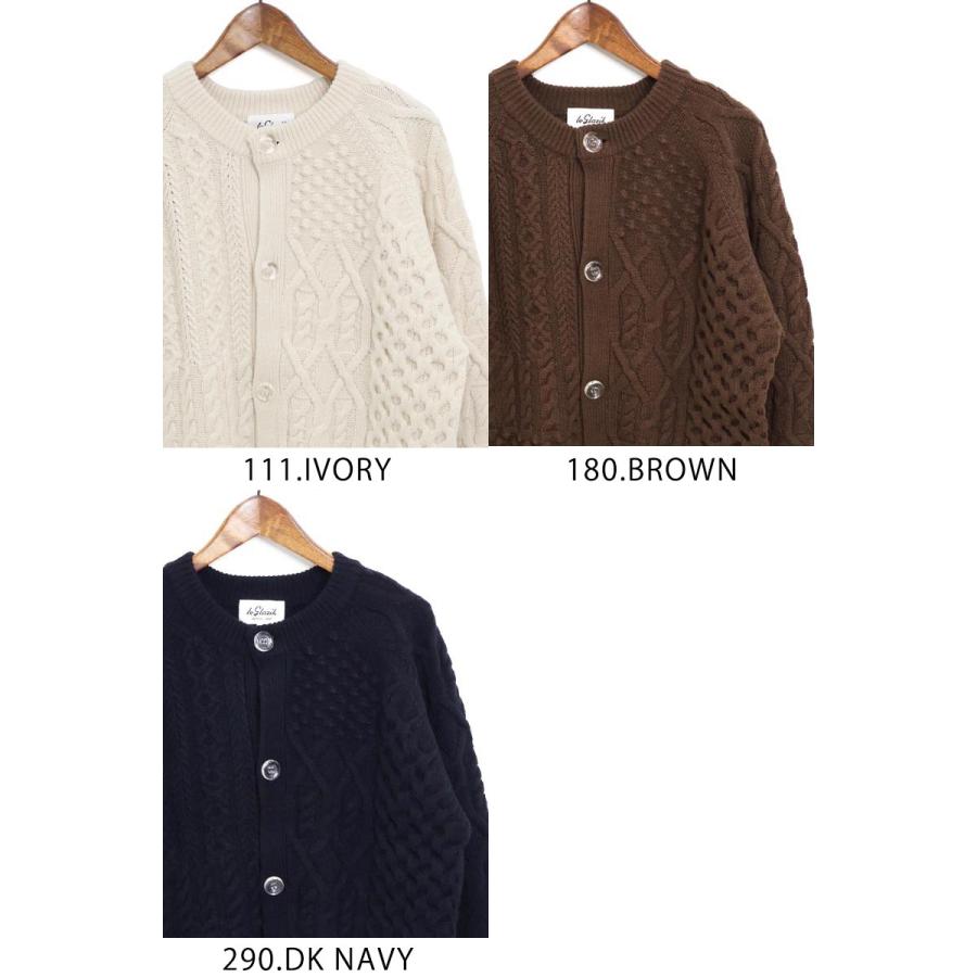 LE GLAZIK（ルグラジック） ☆レディース ケーブルニット クルーネック