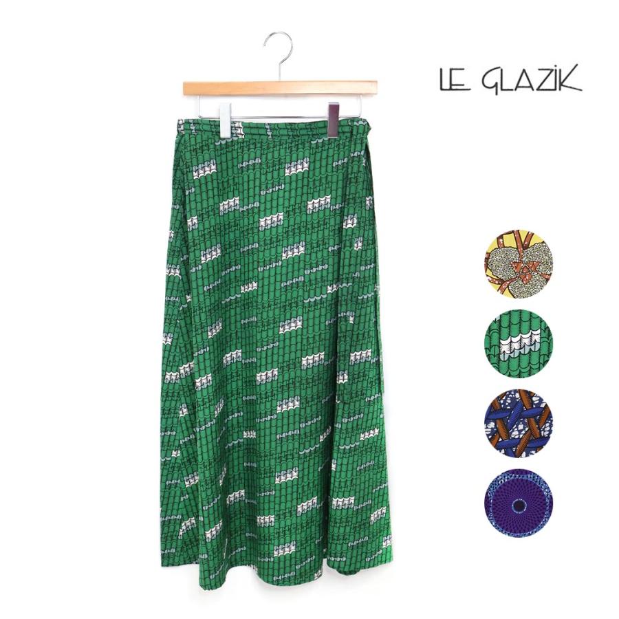 ☆レディース/LE GLAZIK/ルグラジック/バティック ラップスカート/品番  