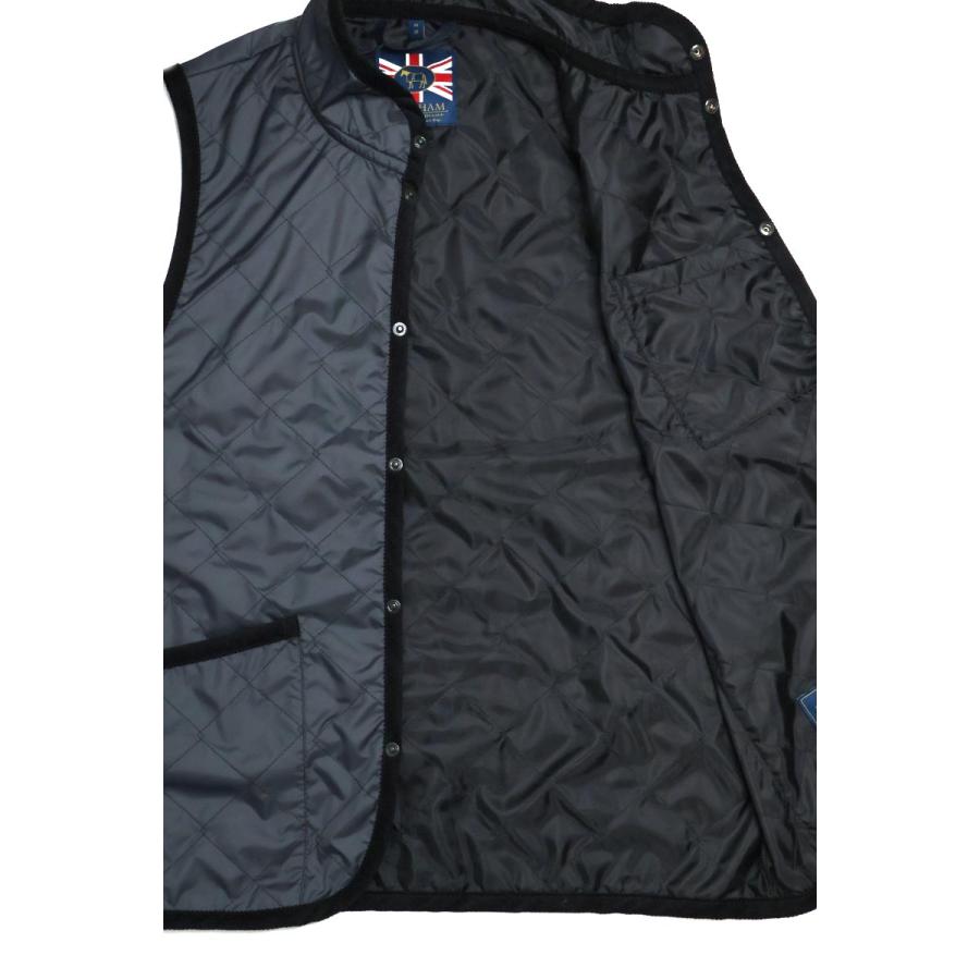 LAVENHAM（ラベンハム）× Paul Smithキルティングベスト黒 【公式通販】