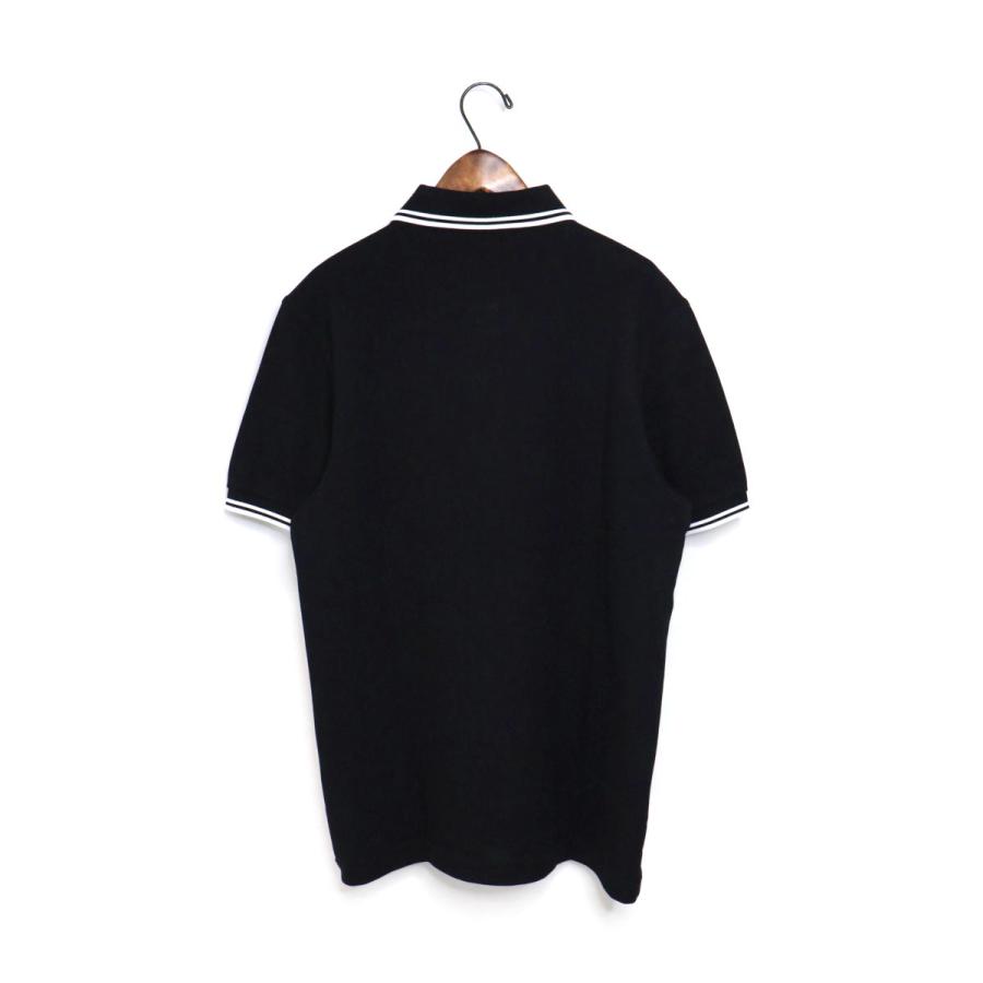 FRED PERRY（フレッドペリー） ☆メンズ ライン入り鹿の子ポロシャツ