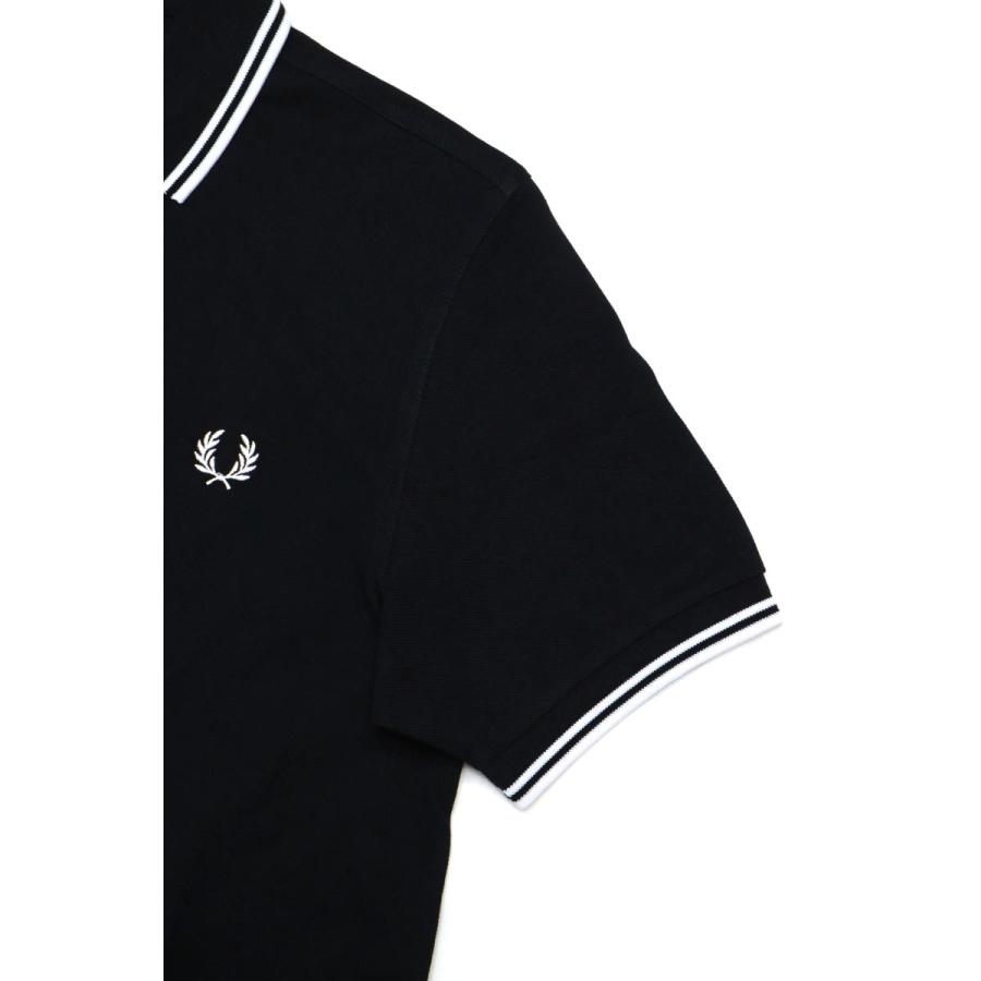 FRED PERRY（フレッドペリー） メンズ ライン入り鹿の子ポロシャツ