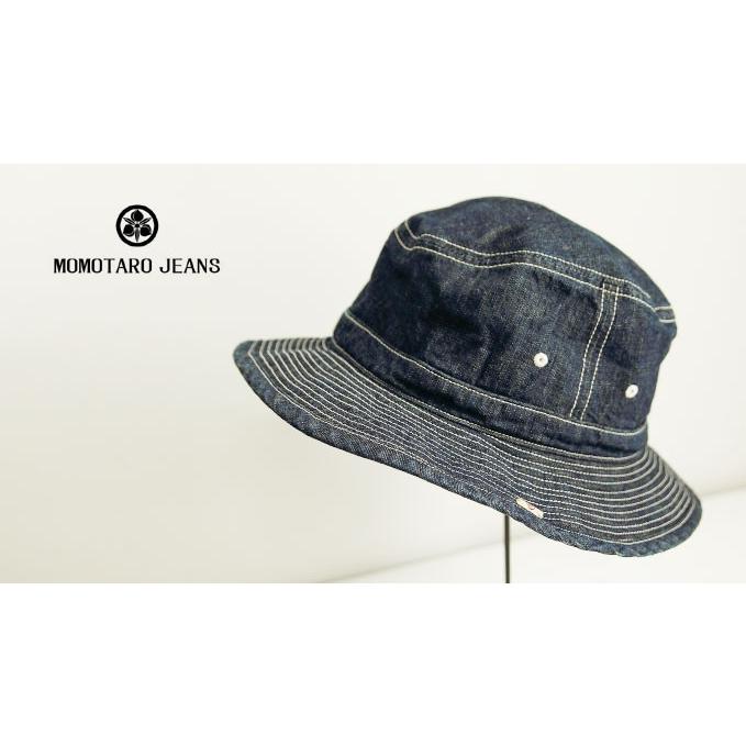 【父の日ギフト】帽子/MOMOTARO JEANS/桃太郎ジーンズ/DENIMHAT/デニムハット/品番：MH001/MZCA0001｜star-bars｜04