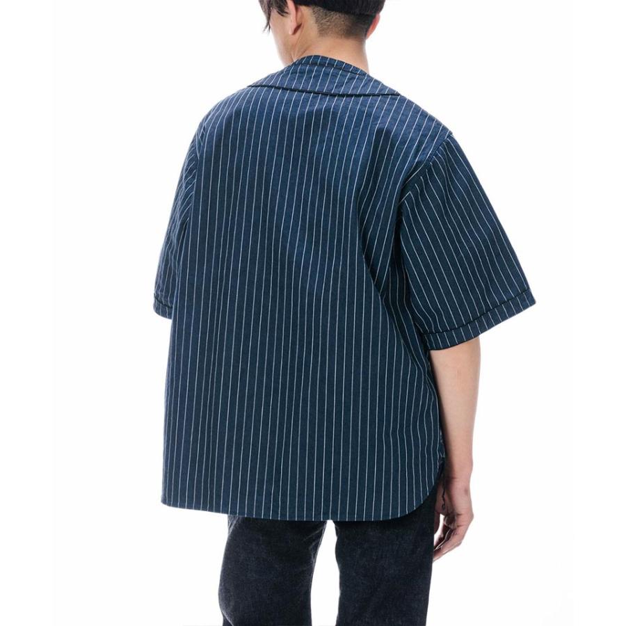 桃太郎ジーンズ ベースボールシャツ ストライプ 【公式通販】
