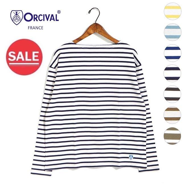 期間限定特別価格 レディース オーチバル ボートネックドロップスリーブボーダーカットソー Or C0063bfj オーシバル Orcival トップス