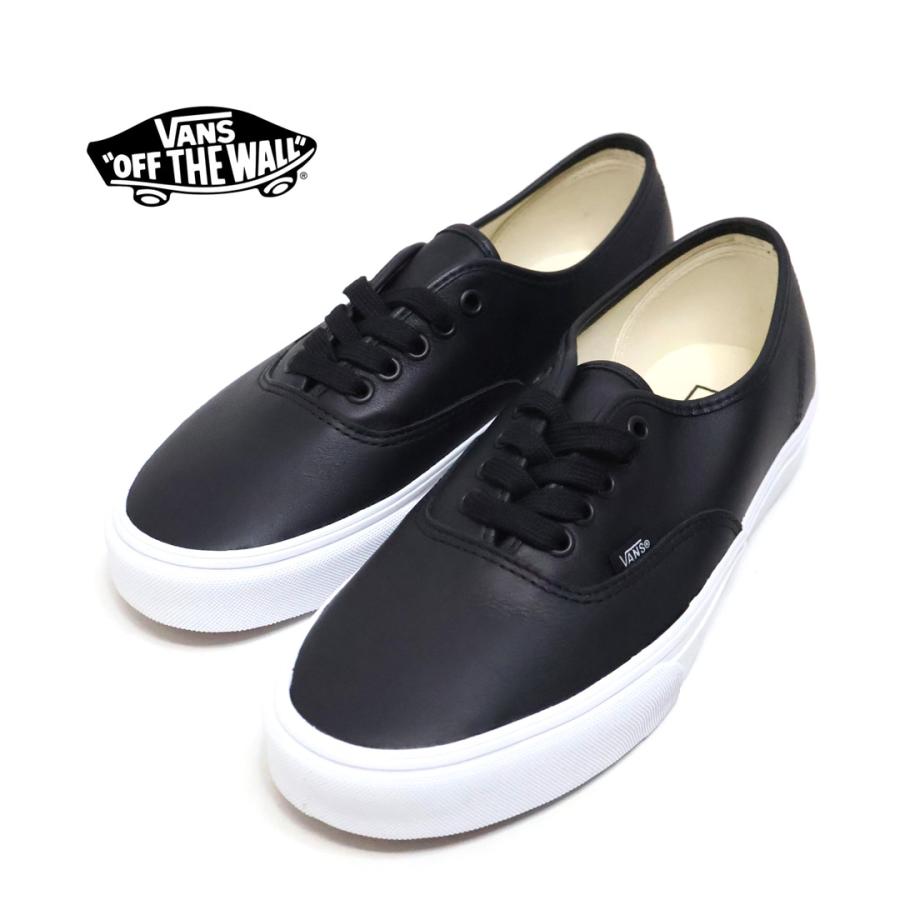 AUTHENTIC（VANS） メンズ VANS ヴァンズ AUTHENTIC BLACK LEATHER