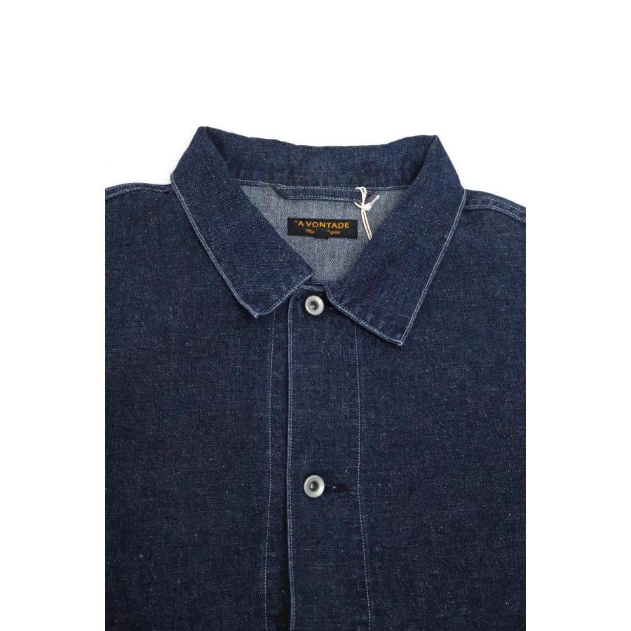 ★メンズ A VONTADE ア ボンタージ Coal Mine Denim Blouse コールマインブラウス デニムジャケット 品番：VTD-0541-JK2 ユーズド加工の画像