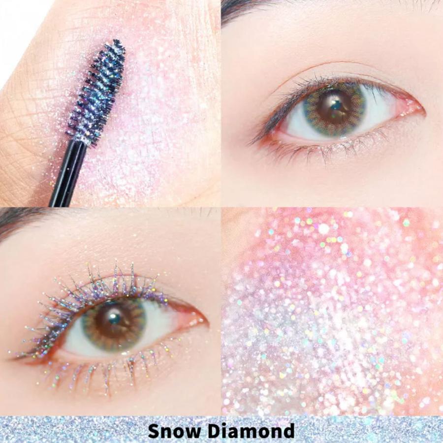 zeesea ズーシー ダイヤモンド マスカラ 正規品 中国コスメ 速乾 防水 カール カラーマスカラ 長持ち アイメイク キラキラ