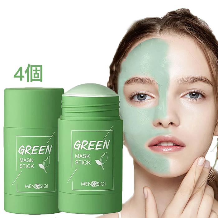 GREEN MASK STICK 4個 green毛穴 green フェイスパック 全ての 緑茶浄化 クレイスティックマスク 毛穴ケア 40g 63%OFF クレンジングマスク