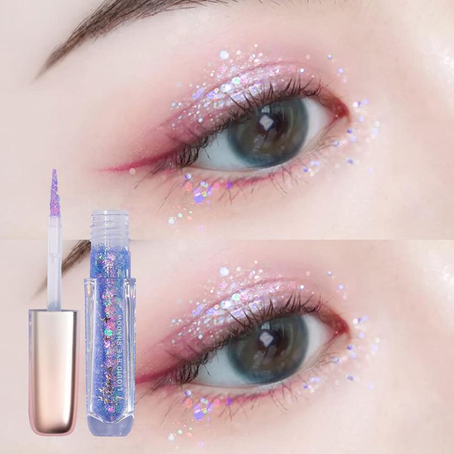 HEXZE ヘックスゼ グリッターシャイニングリキッドアイシャドウ 中国コスメ 化粧品 高発色 キラキラ ラメ 涙袋 大粒 速乾 持続性 アイ