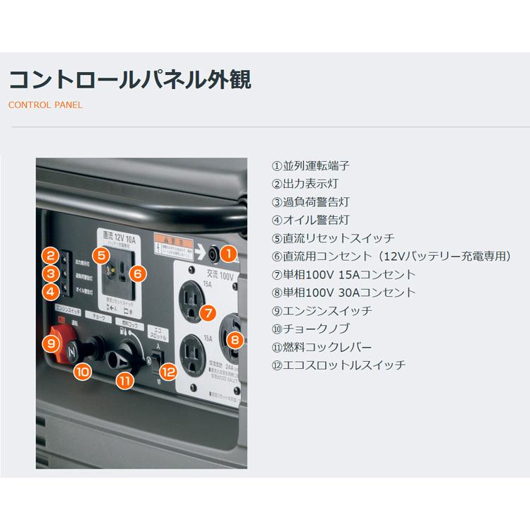 発電機 ホンダ EU24i JN2  (車輪なし) インバーター スタンド仕様 家庭用 防災 | ホンダ | 07
