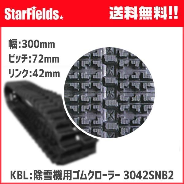 KBL:除雪機用ゴムクローラー 3042SNB2 メーカー直送/代引き不可 KBL:除雪機用ゴムクローラー 3042SNB2 メーカー直送/代引き不可