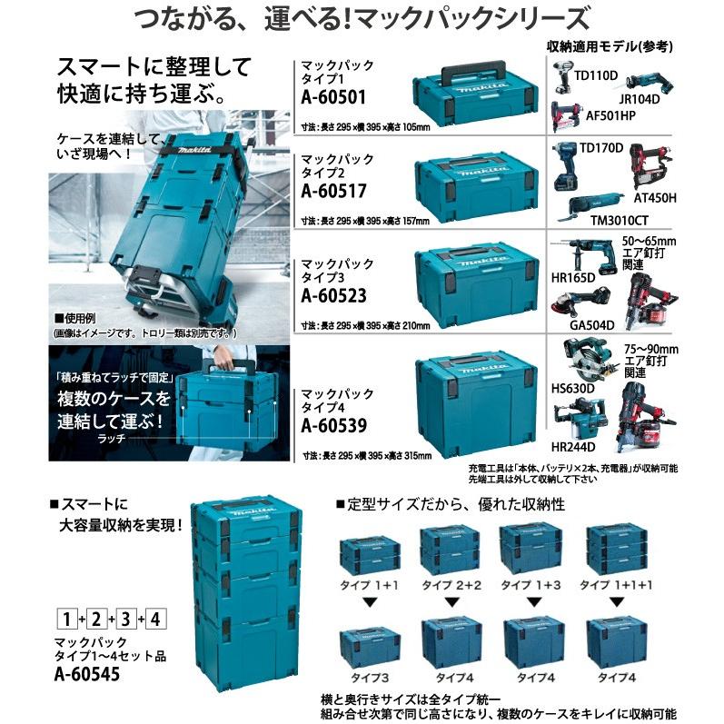 マキタ A-60501 マックパック タイプ1 : スターフィールズ ヤフー店