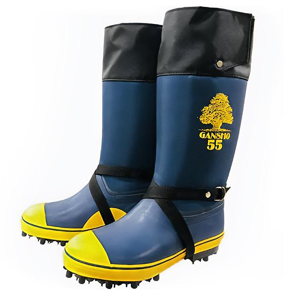 岩礁 55 スパイク長靴 林業 登山 山仕事 磯釣 雪山 アイスバーン 杣 ミツウマ WAKO 和光商事 | WAKO | 03