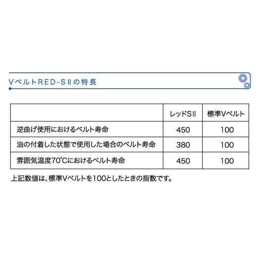 バンドー化学：レッドS2　SA118　Vベルト 農業機械用ベルト 【代引不可】｜star-fields｜03