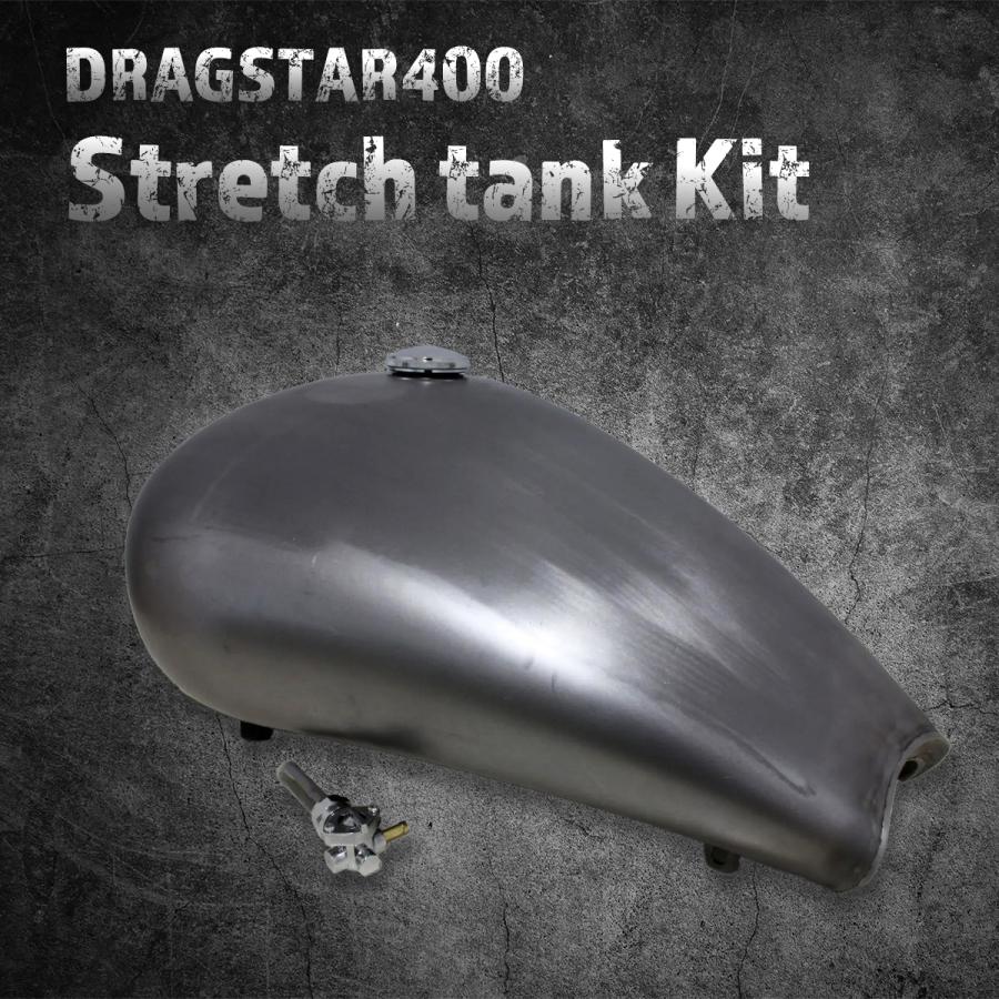 ドラッグスター400 ストレッチタンクキット ドラッグスター400 ストレッチタンクKIT 完全ボルトオン 取付