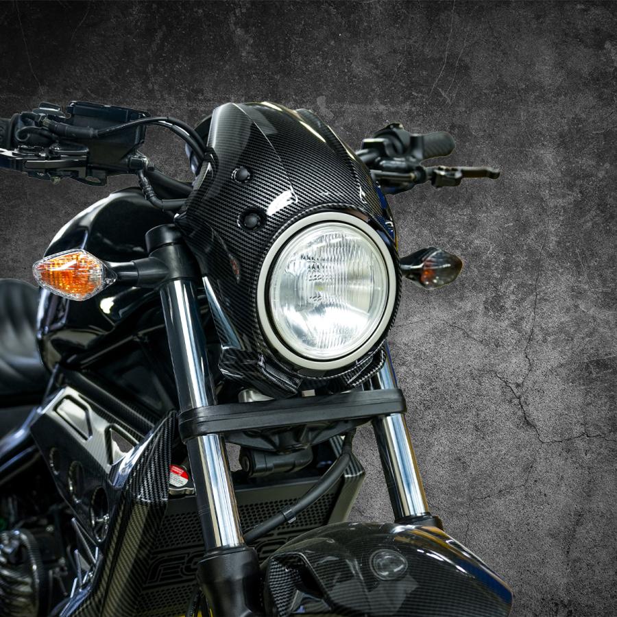 レブル250 (2017~2019）ヘッドライトカウル ビキニカウル カーボン